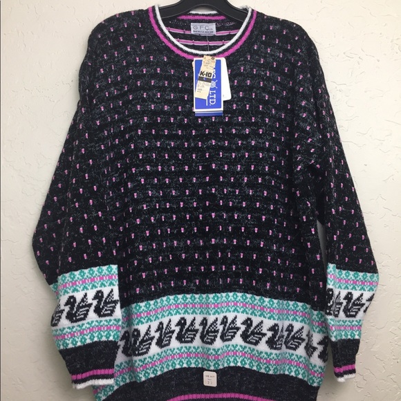 NWT 90s Vintage Plus Size Kitschy Pullover Sweater - Picture 1 of 5